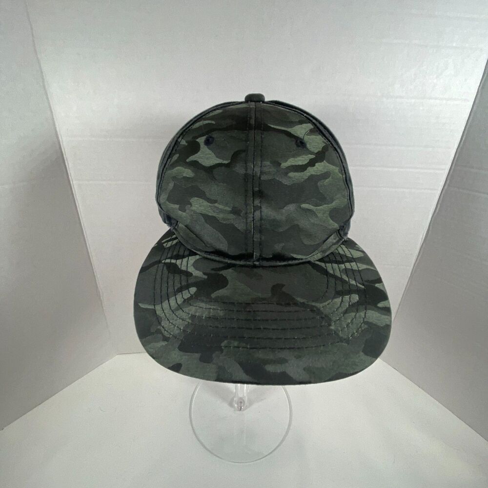 Woodland Camo Hat Dark Camouflage Blank Adjustable Strapback Baseball Cap OSFA